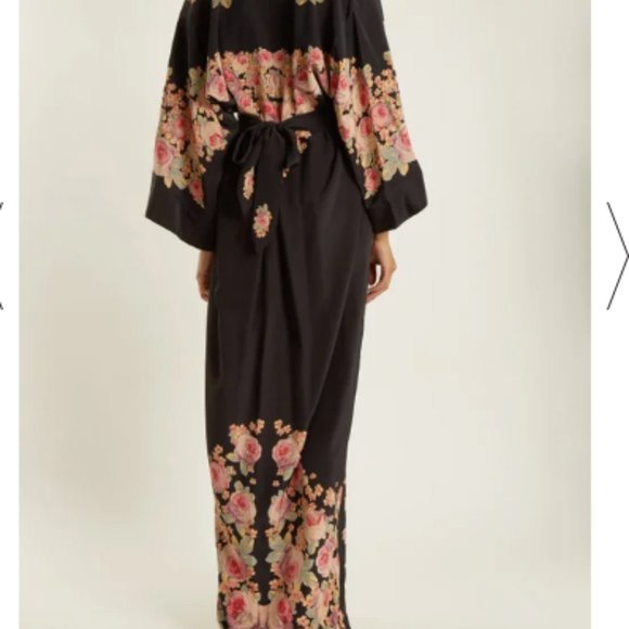 Vilshenko Bolce Peony-print silk Dress - Picture 3 of 6